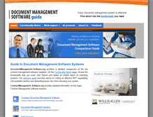 Tablet Screenshot of documentmanagement-software.org